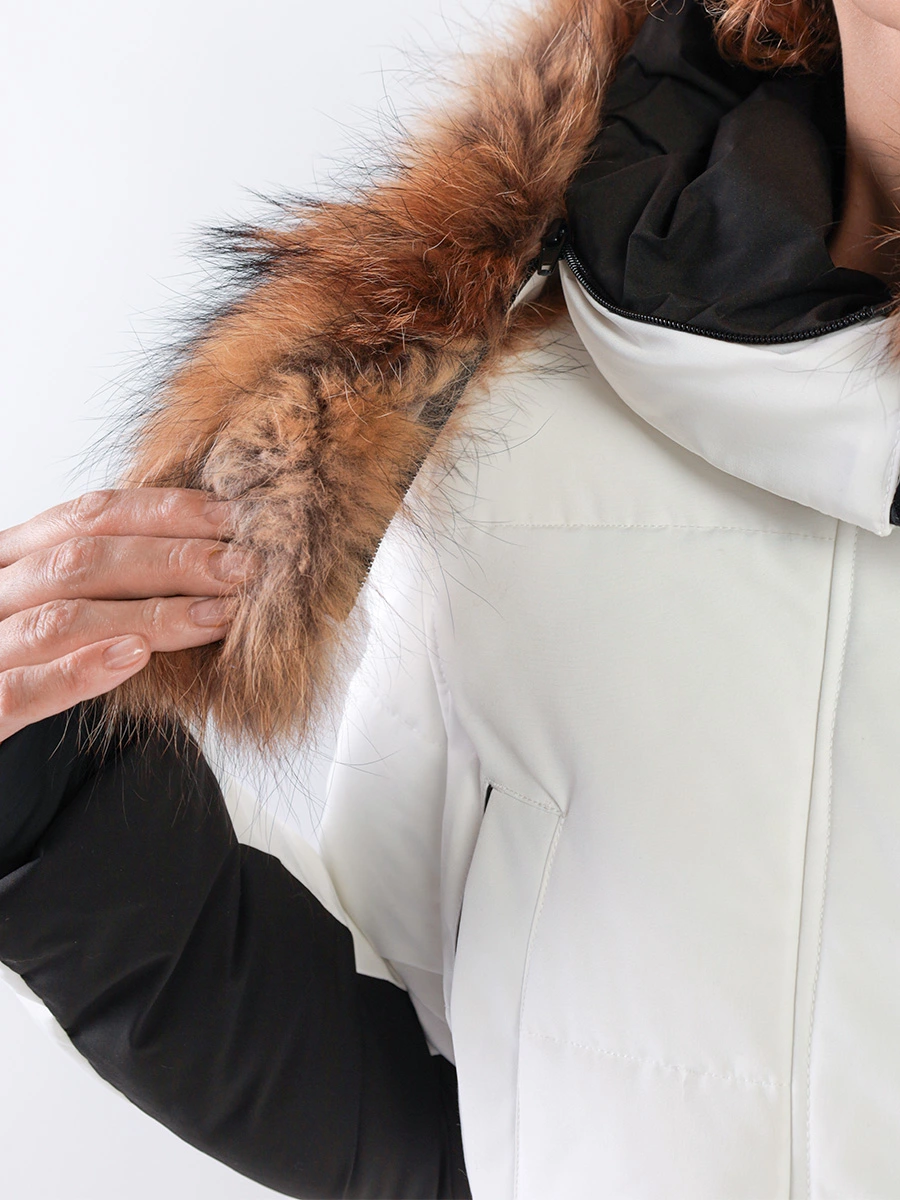Пальто прямого кроя на утеплителе LITHERMO с капюшоном